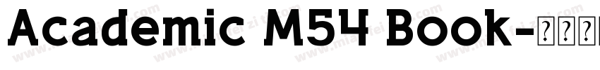 Academic M54 Book字体转换